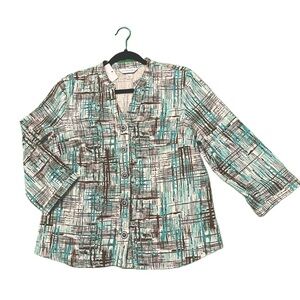 Christopher&banks  Elegant Linen Top Blouse Shirt Size S (us size 8~10)